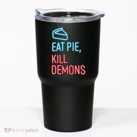 Eat Pie Kill Demons Supernatural Tumbler thumb 0