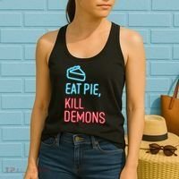 Eat Pie Kill Demons Supernatural Women's Tank Top thumb 2