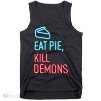 Eat Pie Kill Demons Supernatural Tank Top thumb 0