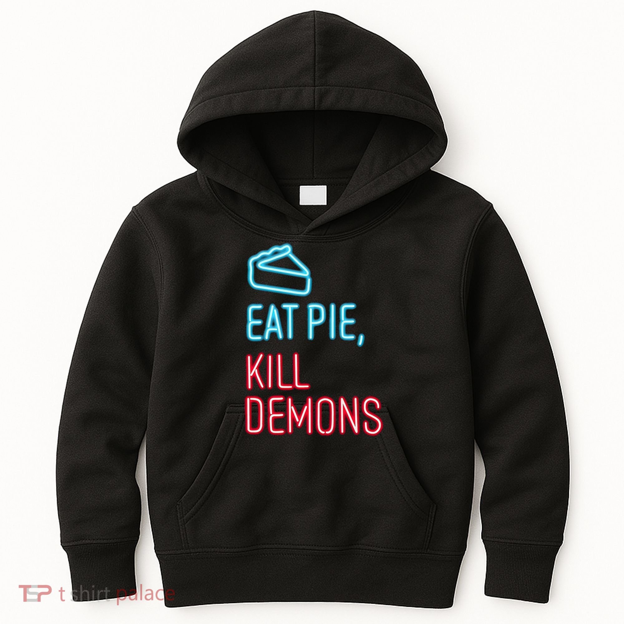 Eat Pie Kill Demons Supernatural Kids Hoodie