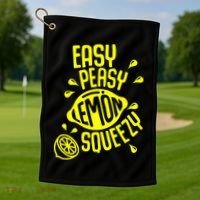 Easy Peasy Lemon Squeezy Golf Towel thumb 1
