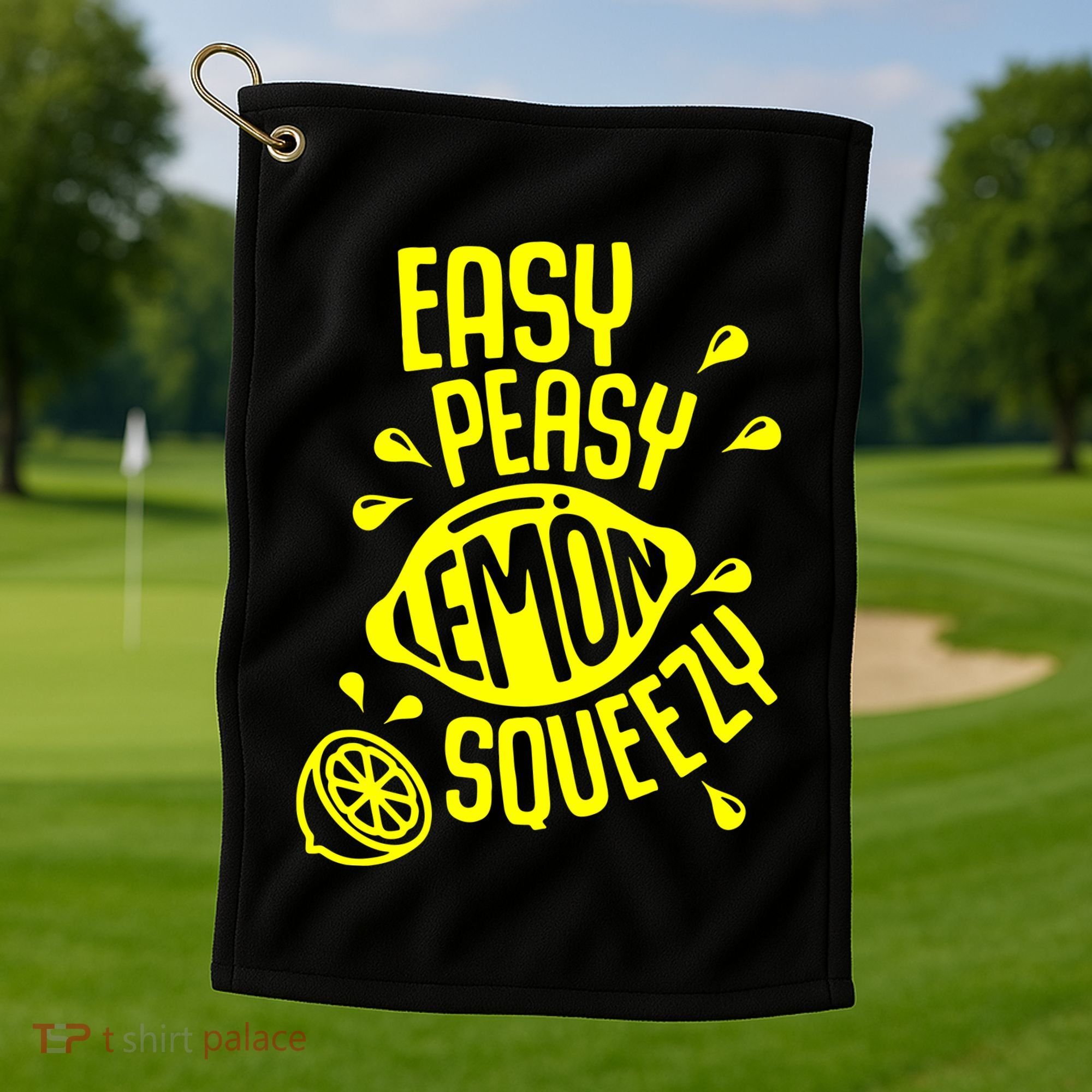 Easy Peasy Lemon Squeezy Golf Towel
