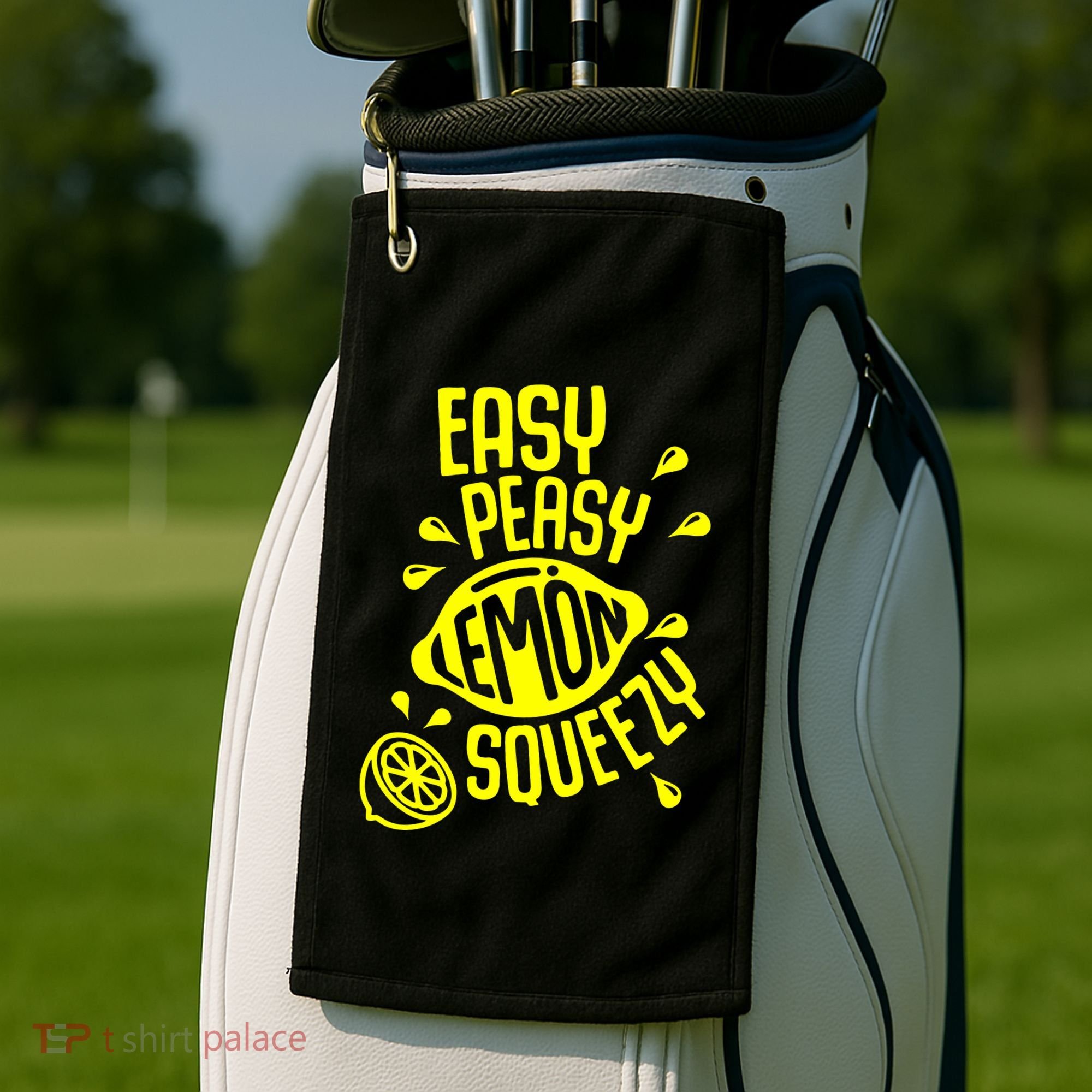 Easy Peasy Lemon Squeezy Golf Towel