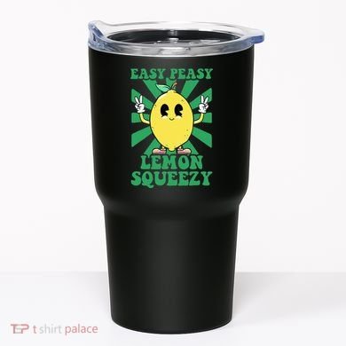 Easy Peasy Lemon Squeezy Lemonade Ceo Funny Lemon Lemonade Tumbler