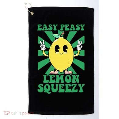 Easy Peasy Lemon Squeezy Lemonade Ceo Funny Lemon Lemonade Golf Towel