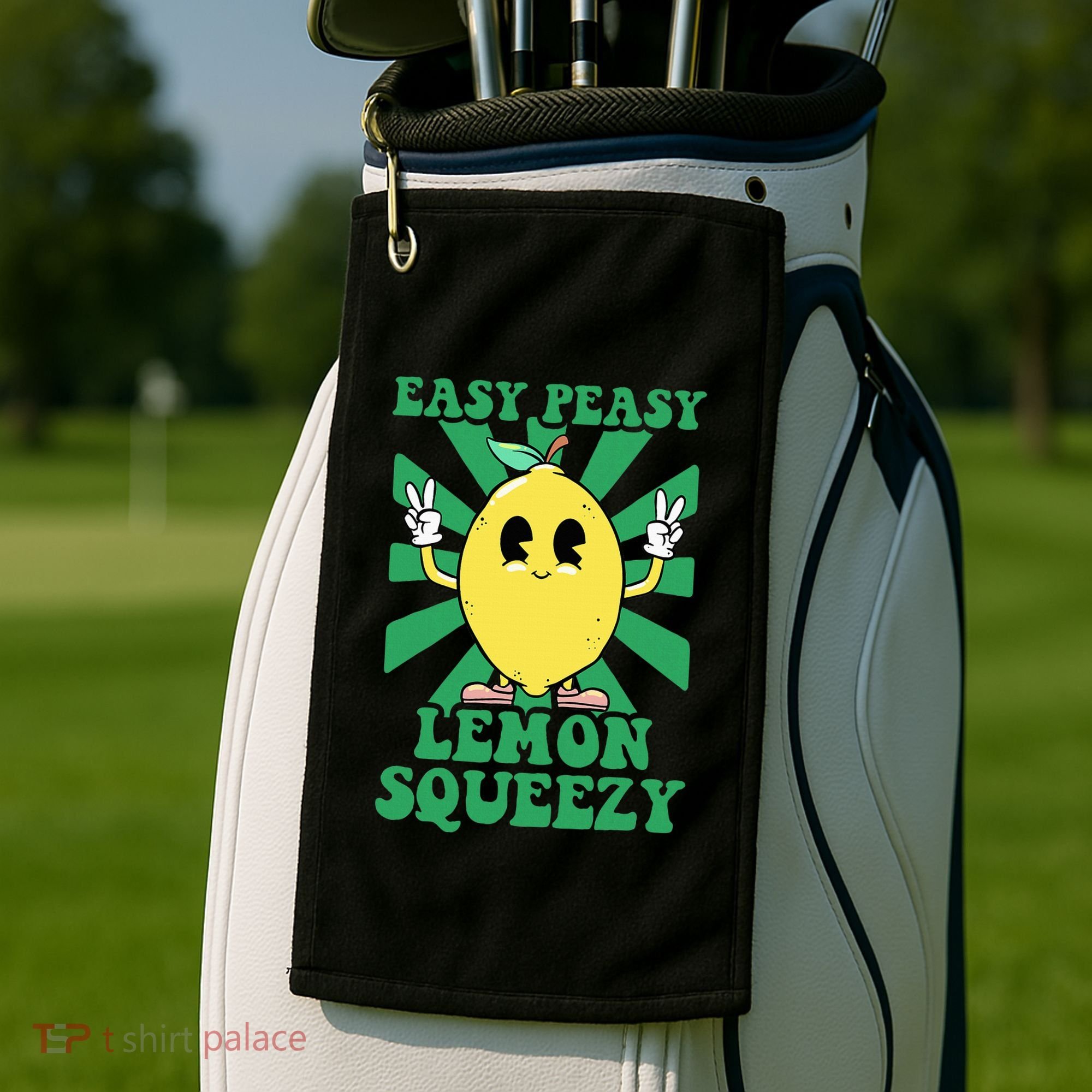Easy Peasy Lemon Squeezy Lemonade Ceo Funny Lemon Lemonade Golf Towel