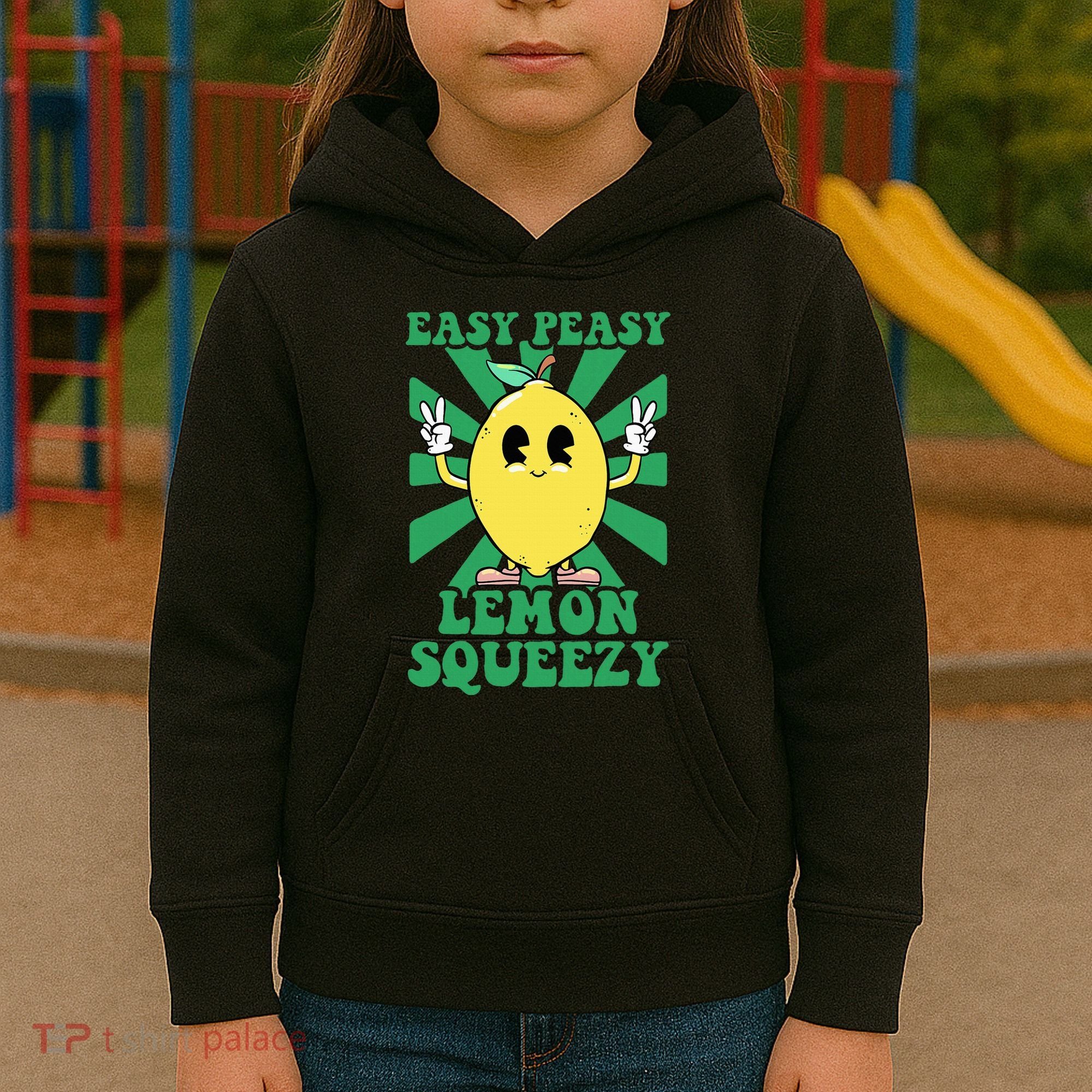 Easy Peasy Lemon Squeezy Lemonade Ceo Funny Lemon Lemonade Kids Hoodie