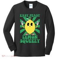Easy Peasy Lemon Squeezy Lemonade Ceo Funny Lemon Lemonade Kids Long Sleeve Shirt thumb 0