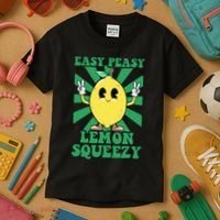 Easy Peasy Lemon Squeezy Lemonade Ceo Funny Lemon Lemonade Kids T-Shirt thumb 3