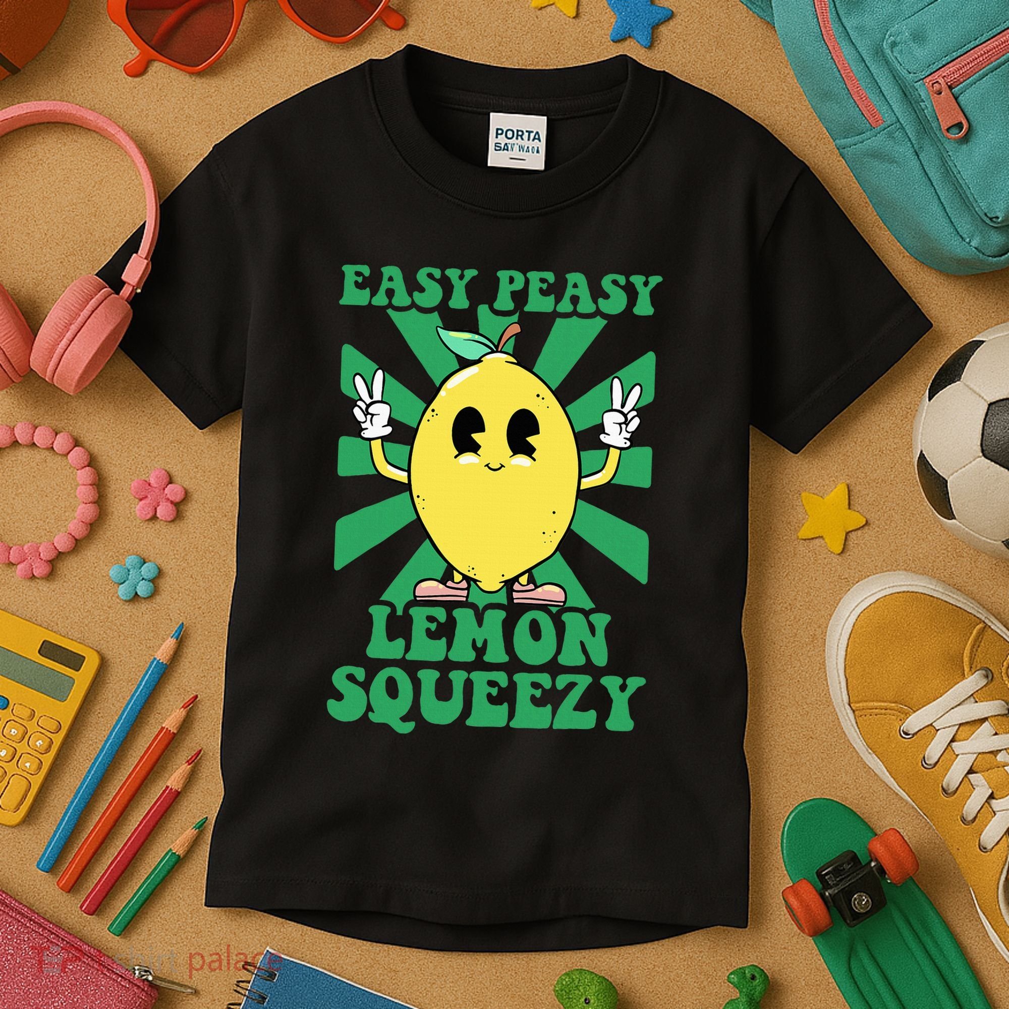 Easy Peasy Lemon Squeezy Lemonade Ceo Funny Lemon Lemonade Kids T-Shirt