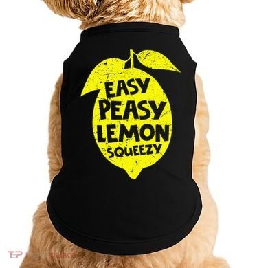 Easy Peasy Lemon Squeezy Funny Lemon Summer Lemonade Doggie Tank