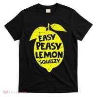 Easy Peasy Lemon Squeezy Funny Lemon Summer Lemonade T-Shirt thumb 0