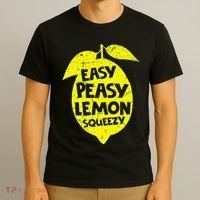 Easy Peasy Lemon Squeezy Funny Lemon Summer Lemonade T-Shirt thumb 3