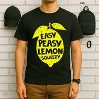 Easy Peasy Lemon Squeezy Funny Lemon Summer Lemonade T-Shirt thumb 6