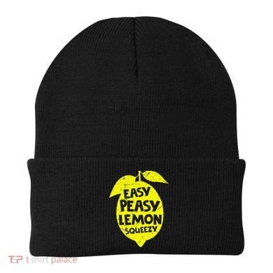 Easy Peasy Lemon Squeezy Funny Lemon Summer Lemonade Beanie