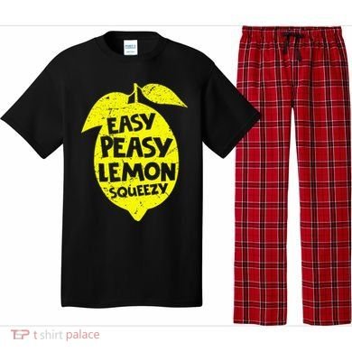 Easy Peasy Lemon Squeezy Funny Lemon Summer Lemonade Pajama Set