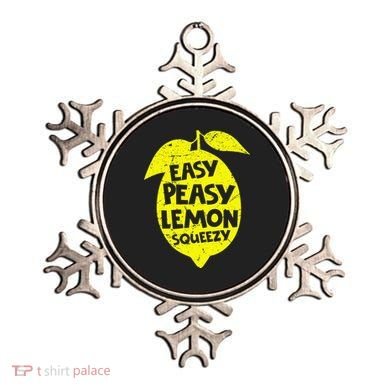 Easy Peasy Lemon Squeezy Funny Lemon Summer Lemonade Ornament