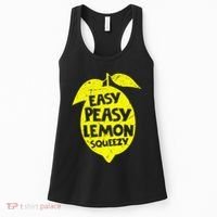 Easy Peasy Lemon Squeezy Funny Lemon Summer Lemonade Women's Tank Top thumb 0