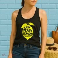 Easy Peasy Lemon Squeezy Funny Lemon Summer Lemonade Women's Tank Top thumb 2