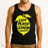 Easy Peasy Lemon Squeezy Funny Lemon Summer Lemonade Tank Top thumb 3