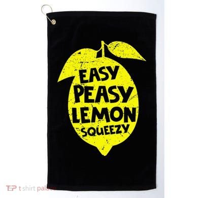 Easy Peasy Lemon Squeezy Funny Lemon Summer Lemonade Golf Towel