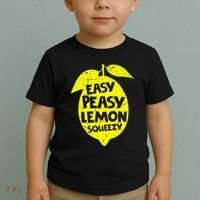 Easy Peasy Lemon Squeezy Funny Lemon Summer Lemonade Toddler T-Shirt thumb 2