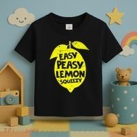 Easy Peasy Lemon Squeezy Funny Lemon Summer Lemonade Toddler T-Shirt thumb 3
