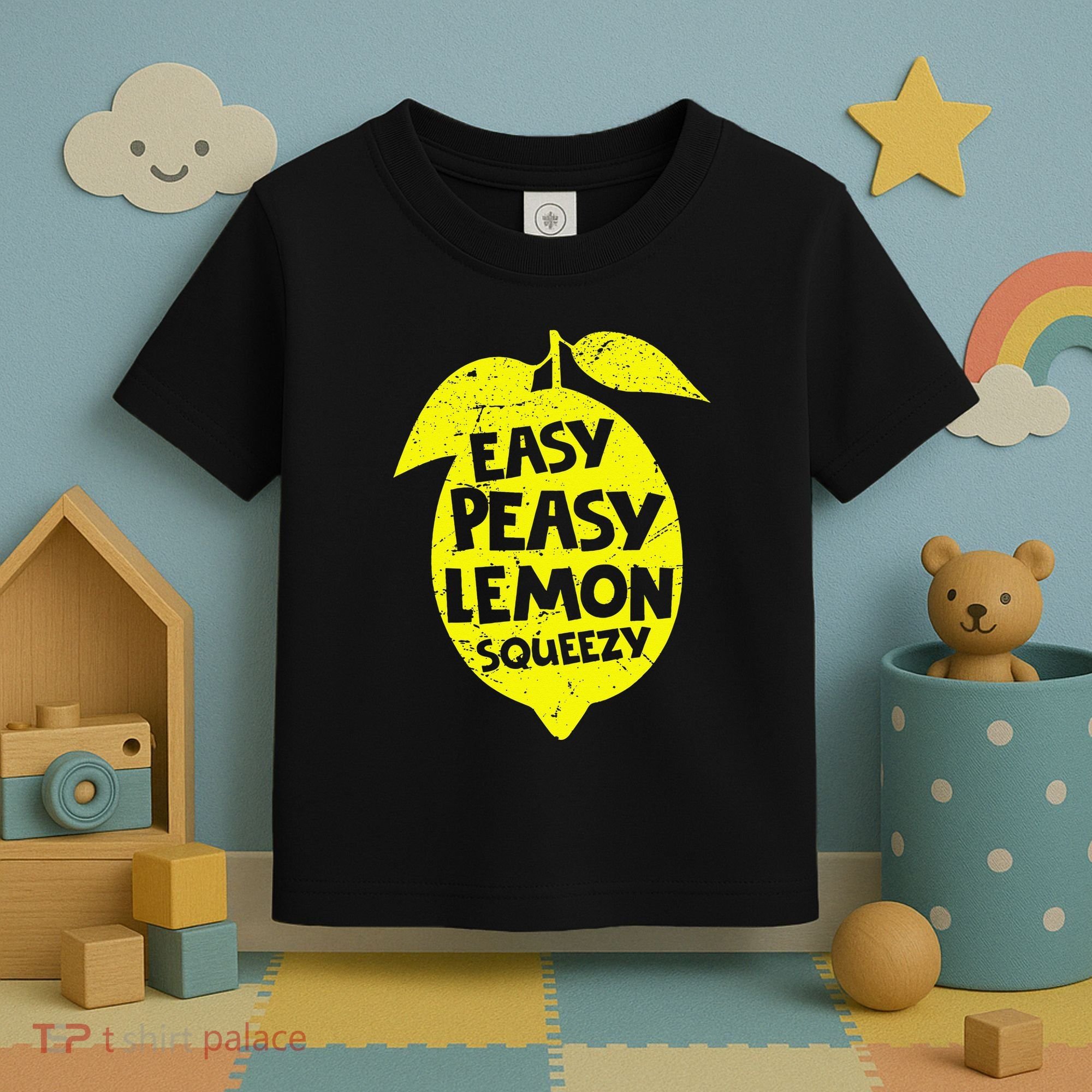 Easy Peasy Lemon Squeezy Funny Lemon Summer Lemonade Toddler T-Shirt
