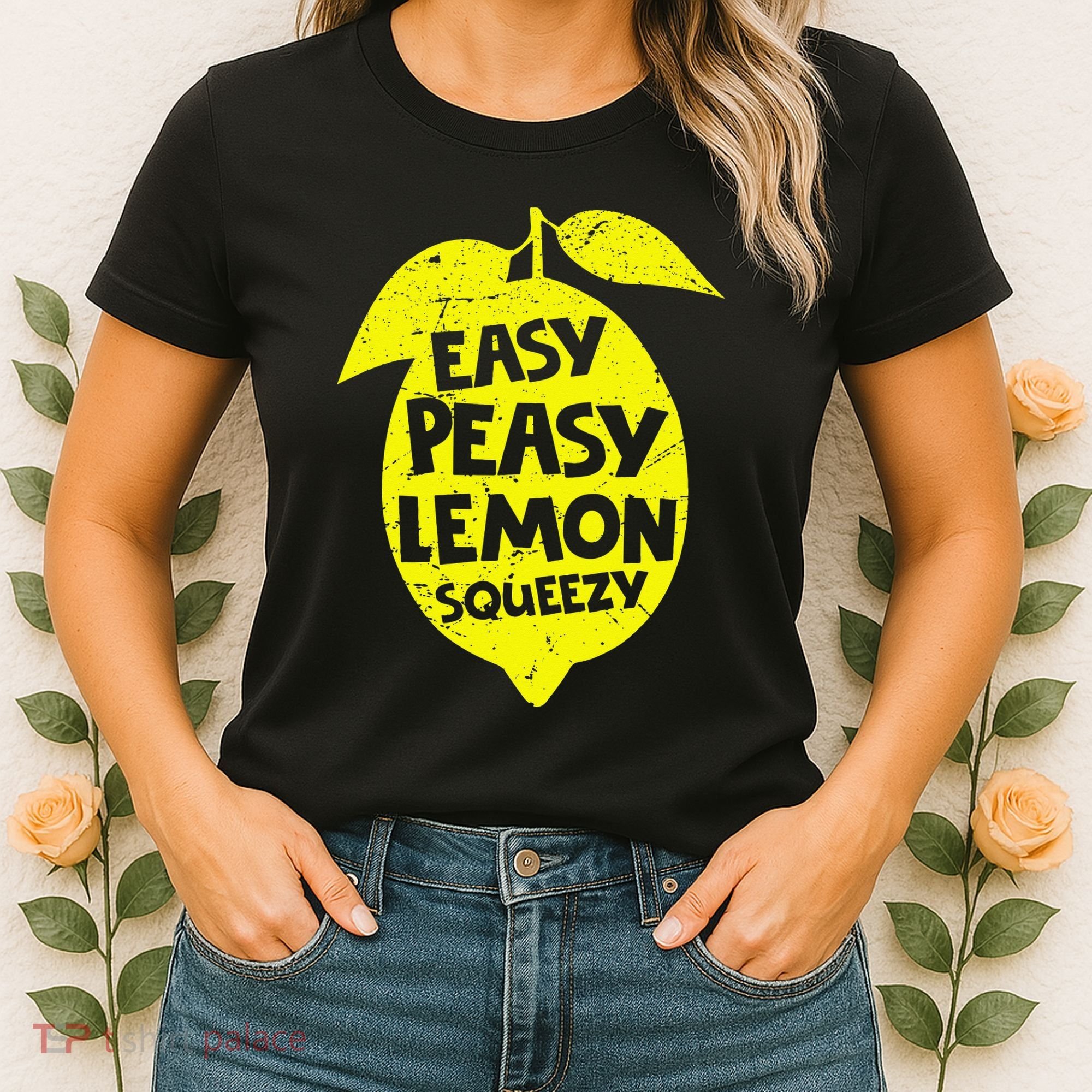 Easy Peasy Lemon Squeezy Funny Lemon Summer Lemonade Women's T-Shirt
