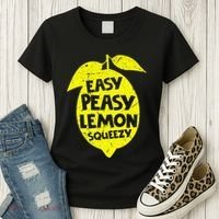 Easy Peasy Lemon Squeezy Funny Lemon Summer Lemonade Women's T-Shirt thumb 3