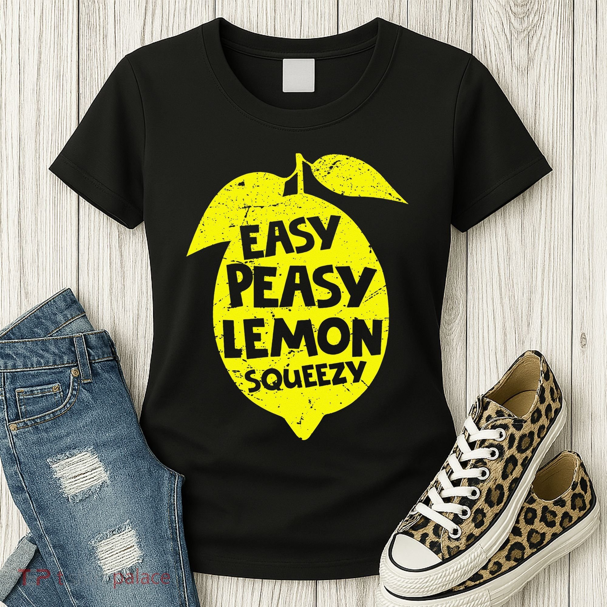 Easy Peasy Lemon Squeezy Funny Lemon Summer Lemonade Women's T-Shirt