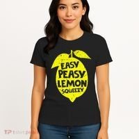 Easy Peasy Lemon Squeezy Funny Lemon Summer Lemonade Women's T-Shirt thumb 4