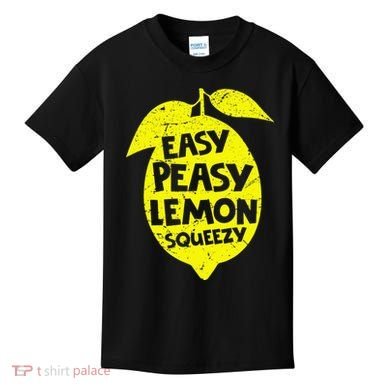 Easy Peasy Lemon Squeezy Funny Lemon Summer Lemonade Kids T-Shirt