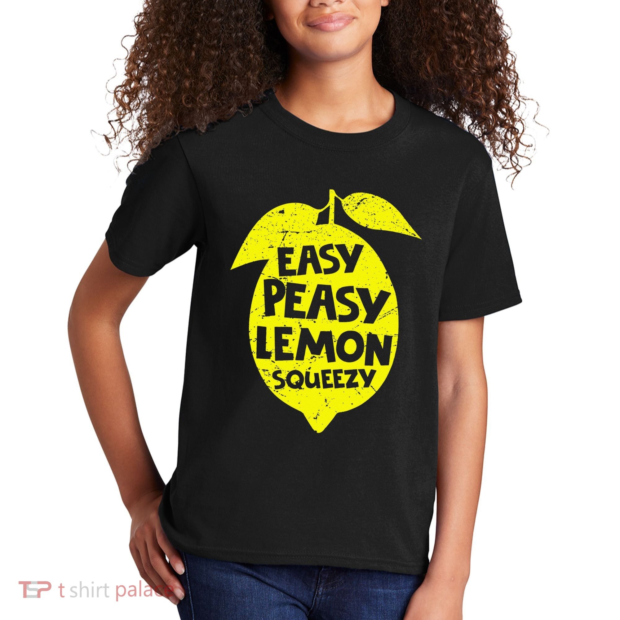 Easy Peasy Lemon Squeezy Funny Lemon Summer Lemonade Kids T-Shirt
