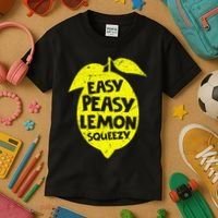 Easy Peasy Lemon Squeezy Funny Lemon Summer Lemonade Kids T-Shirt thumb 3