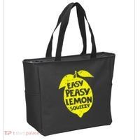 Easy Peasy Lemon Squeezy Funny Lemon Summer Lemonade Tote Bag thumb 2
