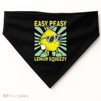 Easy Peasy Lemon Squeezy Lemonade Stand Boss USA-Made Doggie Bandana thumb 0