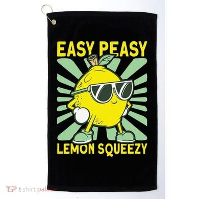 Easy Peasy Lemon Squeezy Lemonade Stand Boss Golf Towel