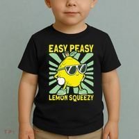 Easy Peasy Lemon Squeezy Lemonade Stand Boss Toddler T-Shirt thumb 2