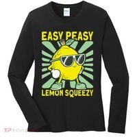Easy Peasy Lemon Squeezy Lemonade Stand Boss Women's Long Sleeve Shirt thumb 0