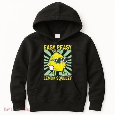 Easy Peasy Lemon Squeezy Lemonade Stand Boss Kids Hoodie