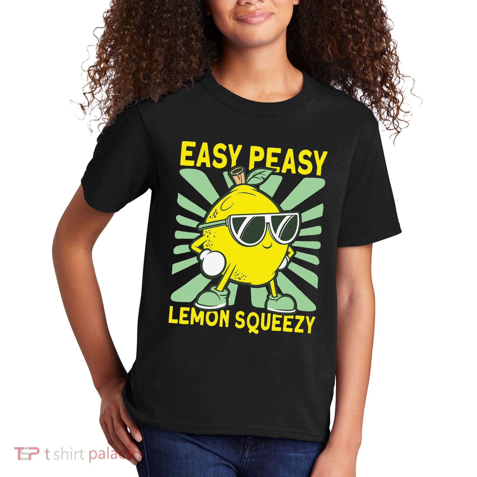Easy Peasy Lemon Squeezy Lemonade Stand Boss Kids T-Shirt