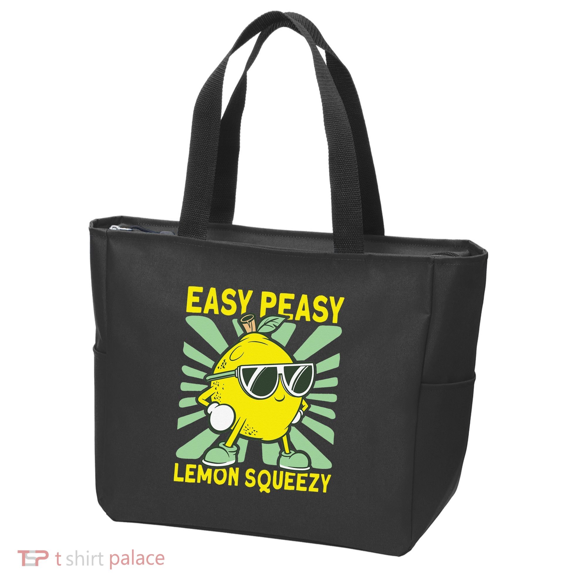 Easy Peasy Lemon Squeezy Lemonade Stand Boss Tote Bag