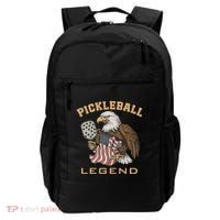 Eagle Paddleball Lover Usa Eagle American Pickleball Player Backpack thumb 0