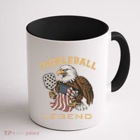 Eagle Paddleball Lover Usa Eagle American Pickleball Player Coffee Mug thumb 1