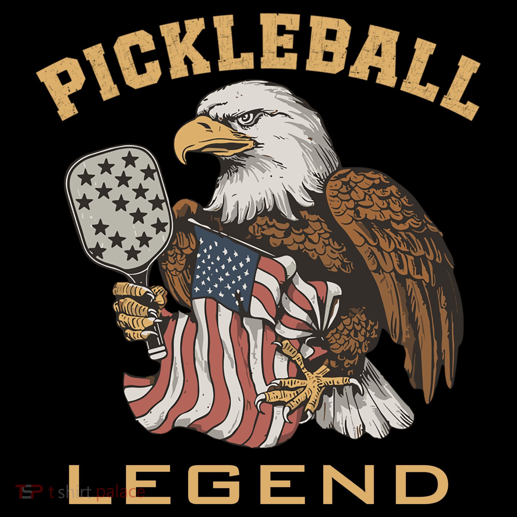 Eagle Paddleball Lover Usa Eagle American Pickleball Player Coffee Mug