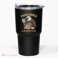 Eagle Paddleball Lover Usa Eagle American Pickleball Player Tumbler thumb 0