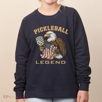 Eagle Paddleball Lover Usa Eagle American Pickleball Player Women's Sweatshirt thumb 0