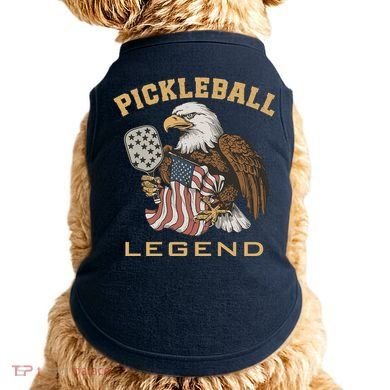 Eagle Paddleball Lover Usa Eagle American Pickleball Player Doggie Tank