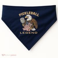 Eagle Paddleball Lover Usa Eagle American Pickleball Player USA-Made Doggie Bandana thumb 0